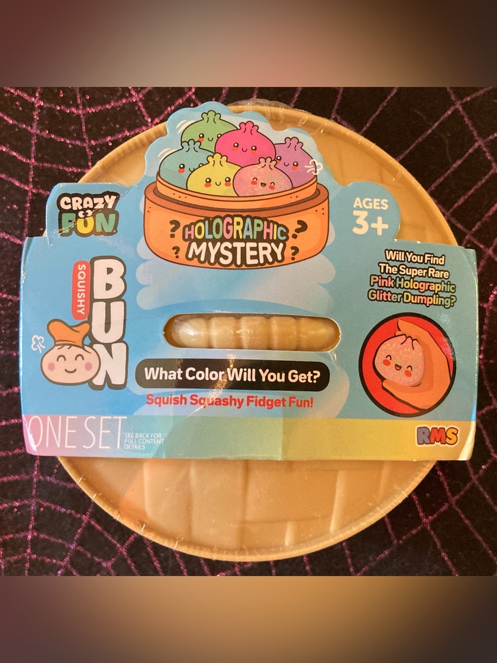 Unopened Pink Holographic Glitter Mystery Dumpling By RMS
